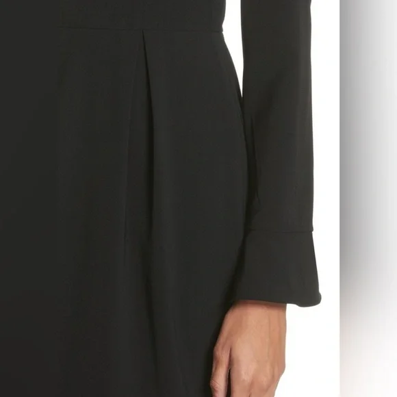 Ted Baker Yulin Flare Cuff Pencil Dress in Black Size 4 - Picture 5 of 16